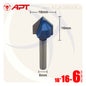 بنطة راوتر حفر حرف V قطر 16 مم - كعب 6 مم (V GROOVE BITS) 715016016006 APT