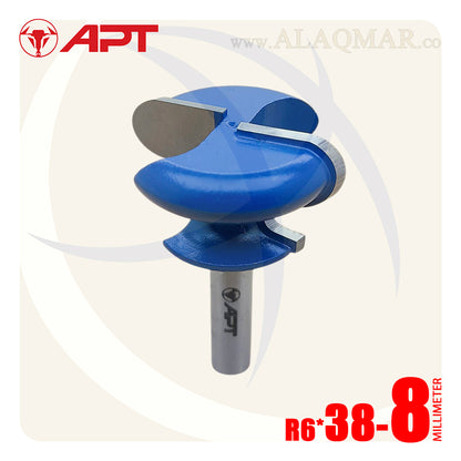 بنطة راوتر عمل مقبض وماسك - قطر 38 مم - كعب 8 مم 955038018008 APT
