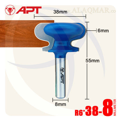 بنطة راوتر عمل مقبض وماسك - قطر 38 مم - كعب 8 مم 955038018008 APT