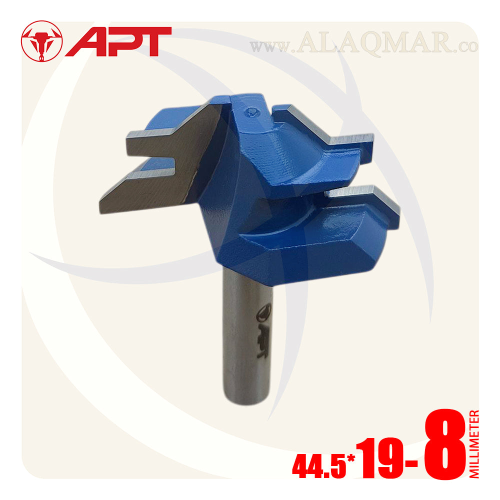 بنطة راوتر تجميع أخشاب قطر 19 مم - كعب 8 مم 45D LOCK MITER 44.5*19 955445019008 APT