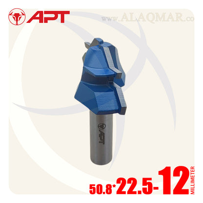 بنطة راوتر تجميع أخشاب قطر 22.5 مم - كعب 12 مم 45D LOCK MITER 50.8*22.5 955508225012 APT