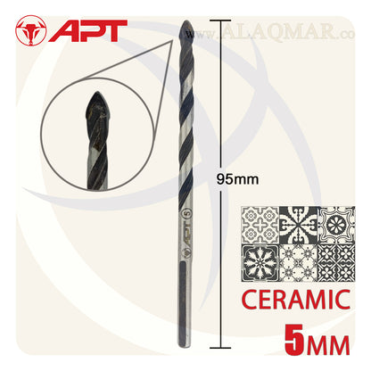 بنط فدية سن مثلث و سيراميك و بورسلين 5ملي طول 95ملي 96000800508 APT
