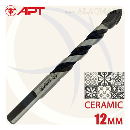 بنط فدية سن مثلث متعدد زجاج و سيراميك و بورسلين 12ملي طول 120ملي 96000801212 APT