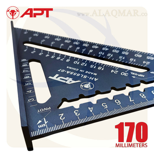 مثلث علام زاوية قياس ألومنيوم 170ملي AH-SL655A-07 APT