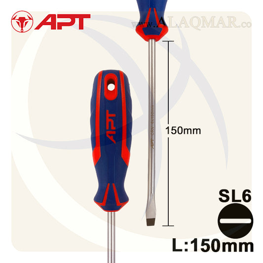 مفك عادة 6 * 150ملي 2 لون AH140274 APT