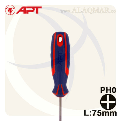 مفك صليبة PH0 * 75ملي 2 لون AH142274 APT