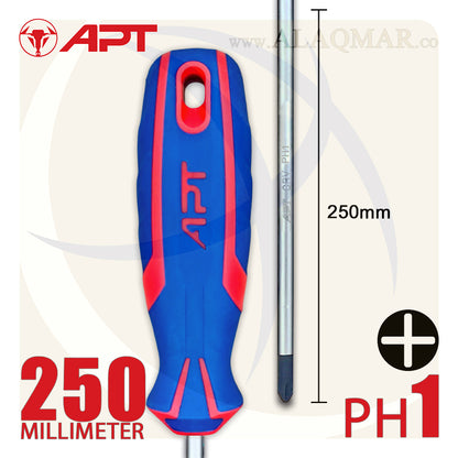 مفك صليبة PH1 طول 250ملي 2 لون AH142274 APT