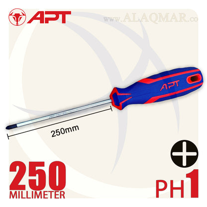 مفك صليبة PH1 طول 250ملي 2 لون AH142274 APT