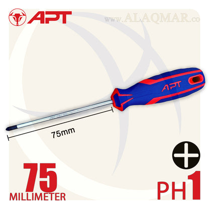مفك صليبة PH1 طول 75ملي 2 لون AH142274 APT