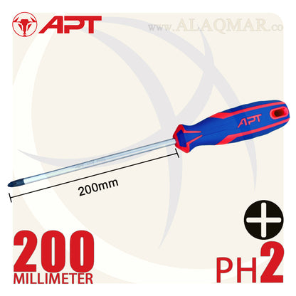 مفك صليبة PH2 طول 200ملي 2 لون AH142274 APT