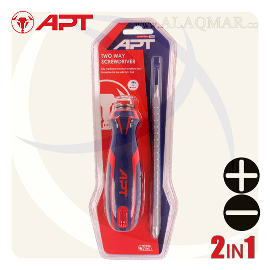 مفك قلاب تلسكوبي PH2 * 6ملي طول 150ملي 2 لون علي كارت AH145277-2WAYT APT