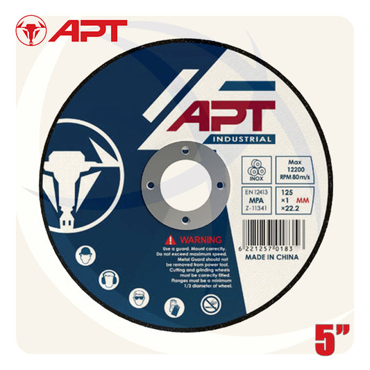 حجر قطعية بسكوت انوكس 5بوصة 1.0ملي 22ملي   INDUSTRIAL APTI11251022 APT
