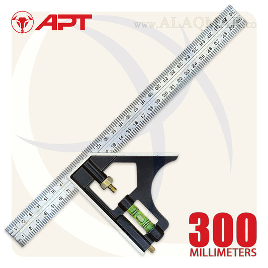 زاوية كومبنيشن متحركة 45-90 و ميزان 12بوصة 300ملي DL2G-1 APT