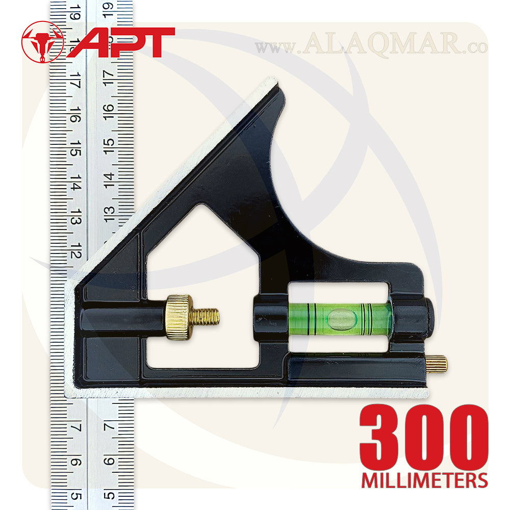 زاوية كومبنيشن متحركة 45-90 و ميزان 12بوصة 300ملي DL2G-1 APT