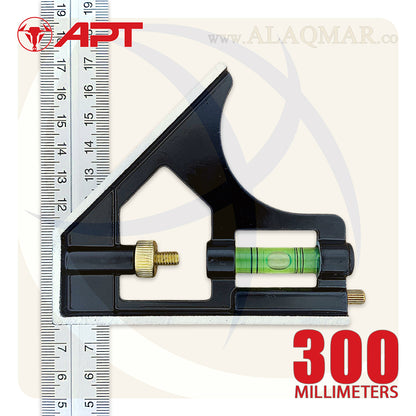 زاوية كومبنيشن متحركة 45-90 و ميزان 12بوصة 300ملي DL2G-1 APT
