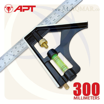 زاوية كومبنيشن متحركة 45-90 و ميزان 12بوصة 300ملي DL2G-1 APT
