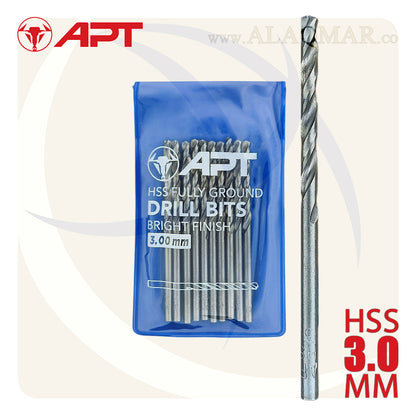 بنط حدادي ابيض 3.00ملي HSS 9640000300 APT