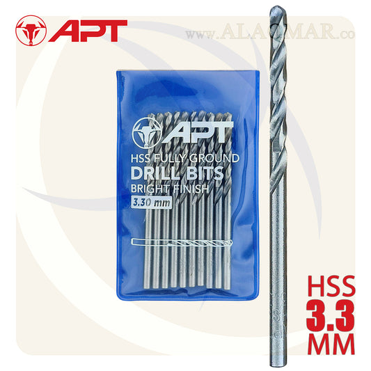 بنط حدادي ابيض 3.30ملي HSS 9640000330 APT