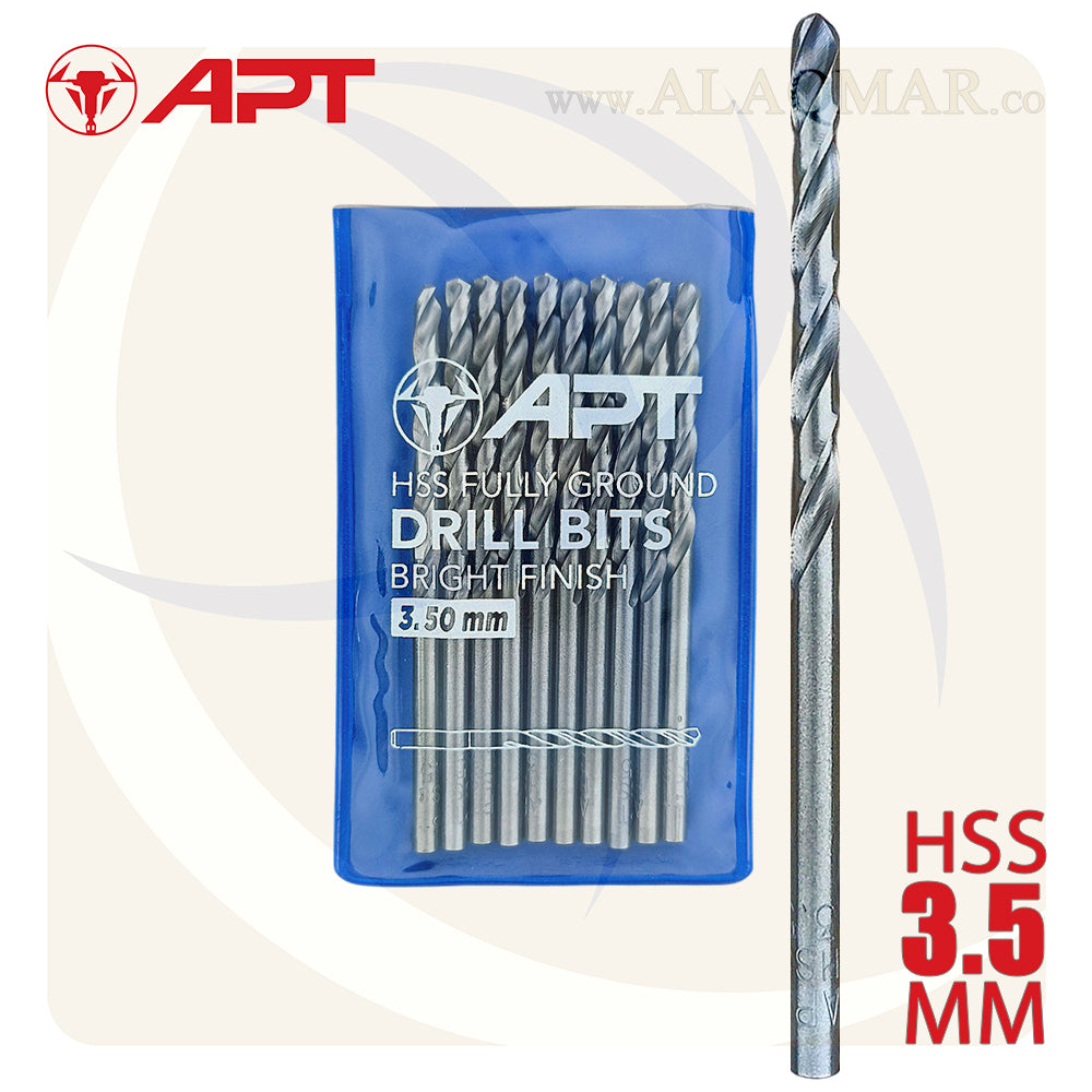 بنط حدادي ابيض 3.50ملي HSS 9640000350 APT