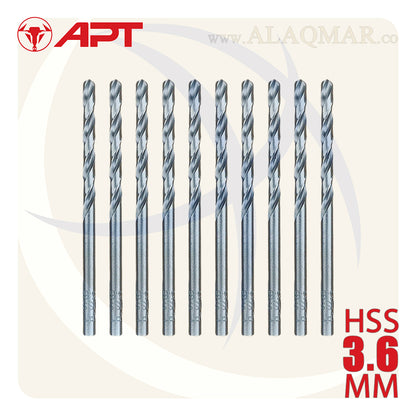 بنط حدادي ابيض 3.60ملي HSS 9640000360 APT