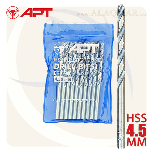 بنط حدادي ابيض 4.50ملي HSS 9640000450 APT