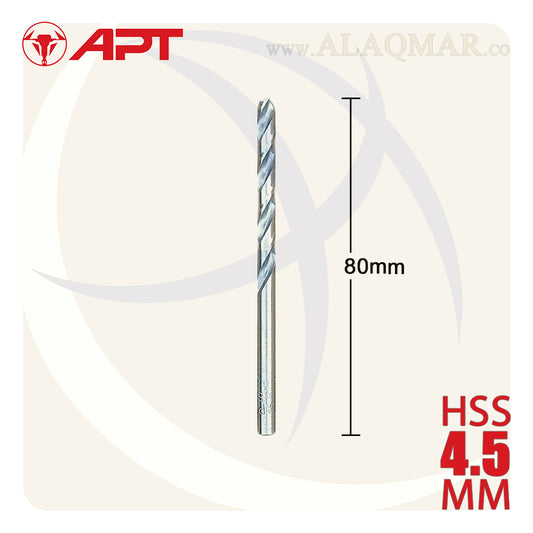بنط حدادي ابيض 4.50ملي HSS 9640000450 APT