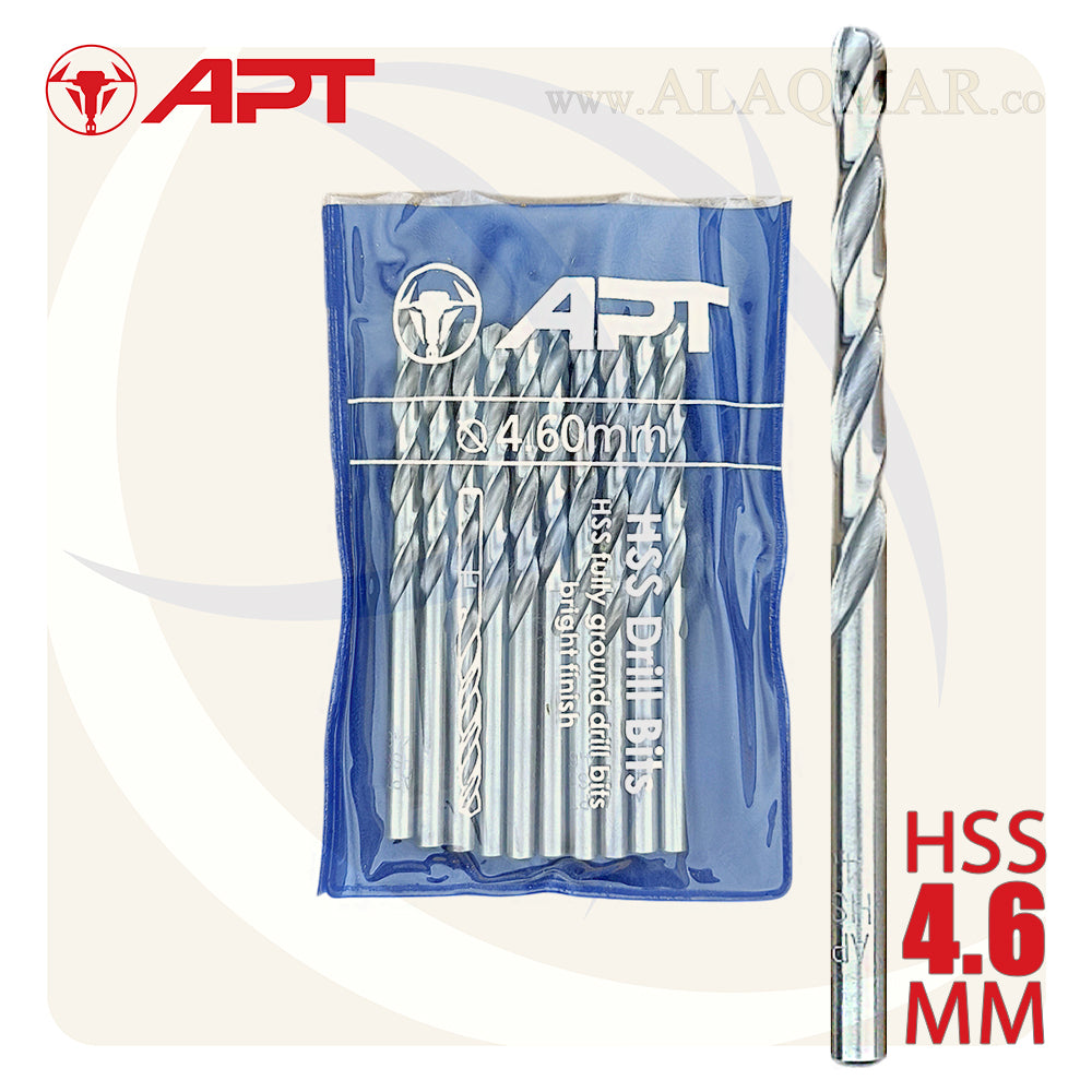 بنط حدادي ابيض 4.60ملي HSS 9640000460 APT