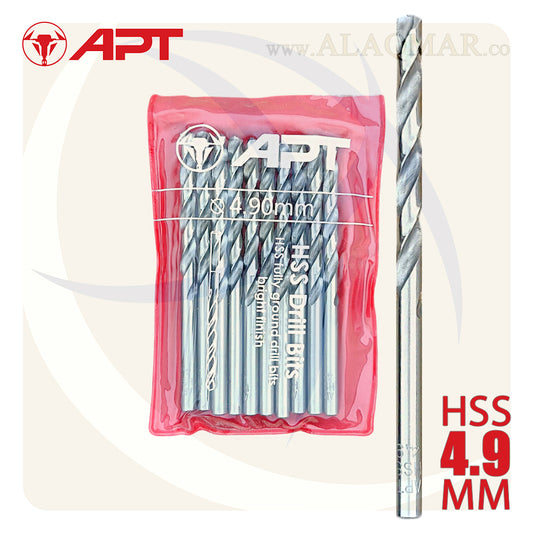 بنط حدادي ابيض 4.90ملي HSS 9640000490 APT