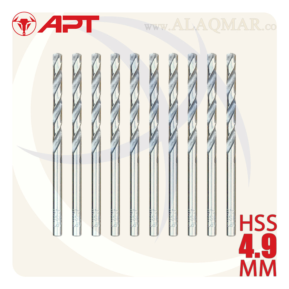بنط حدادي ابيض 4.90ملي HSS 9640000490 APT