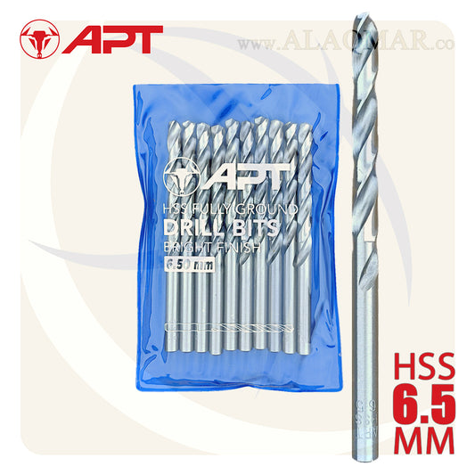 بنط حدادي ابيض 6.50ملي HSS 9640000650 APT