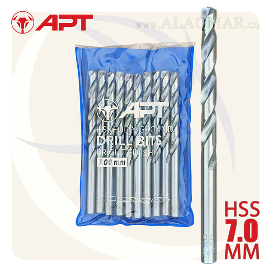 بنط حدادي ابيض 7.00ملي HSS 9640000700 APT