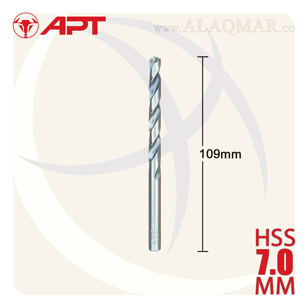 بنط حدادي ابيض 7.00ملي HSS 9640000700 APT