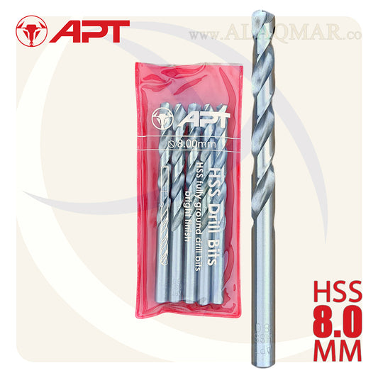 بنط حدادي ابيض 8.00ملي HSS 9640000800 APT