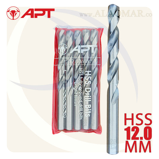 بنط حدادي ابيض 12.00ملي HSS 9640001200 APT