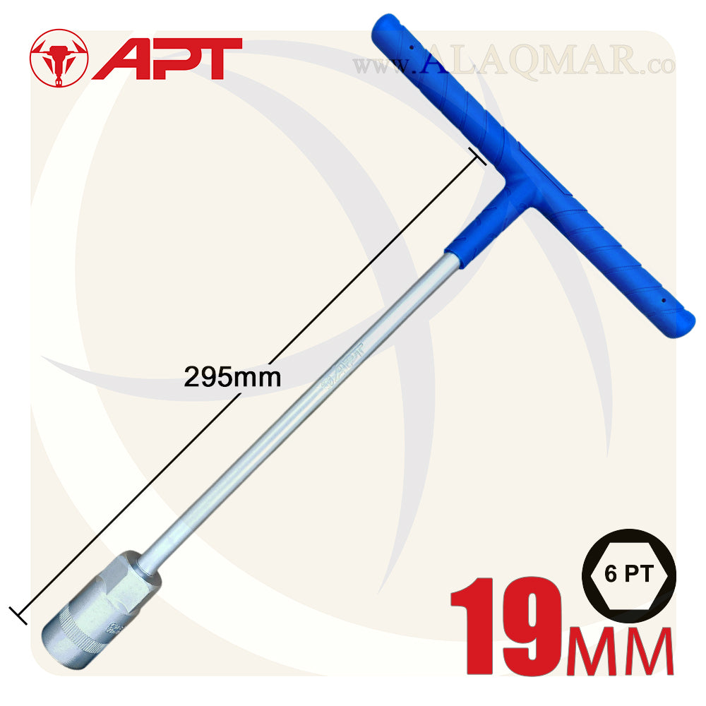 مفتاح بيبة T (حرف تي) مقاس 19ملي DW491802-19 APT