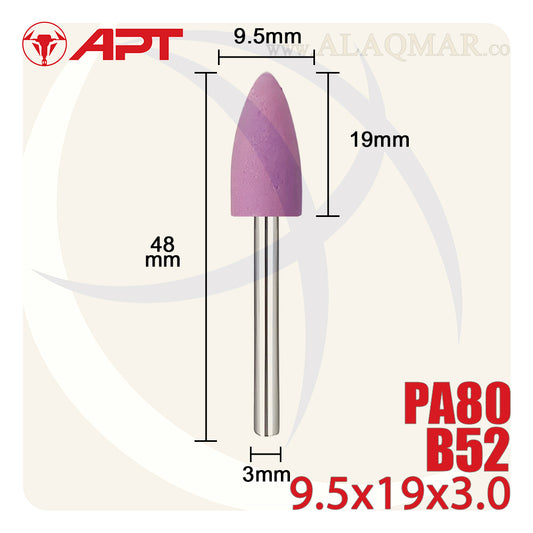 حجر جلخ باكس 3ملي PA80 شكل مدبب 9.5*19 B52 DW772052 APT