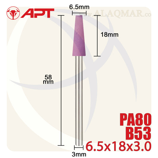 حجر جلخ باكس 3ملي PA80 شكل قرطاس 6.5*18 B53 DW772053 APT
