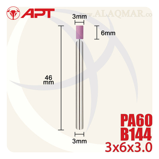 حجر جلخ باكس 3ملي PA60 شكل اسطواني 3*6 B144 DW772144 APT
