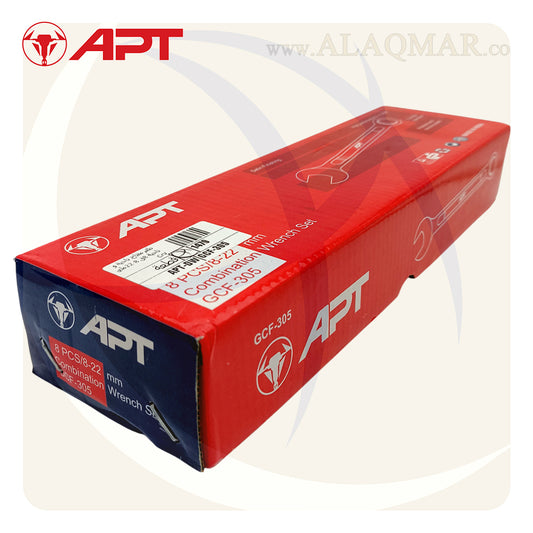 طقم مفتاح ناحية و ناحية 8ق 8-22ملي CrV GCF-305 APT