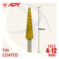 بنط مدرجة هرمي حدادي 4-12ملي HSS APT