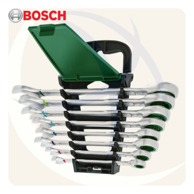 طقم مفتاح ناحية و ناحية راتشة 8ق 8-19ملي 72سن 1600A027PS BOSCH
