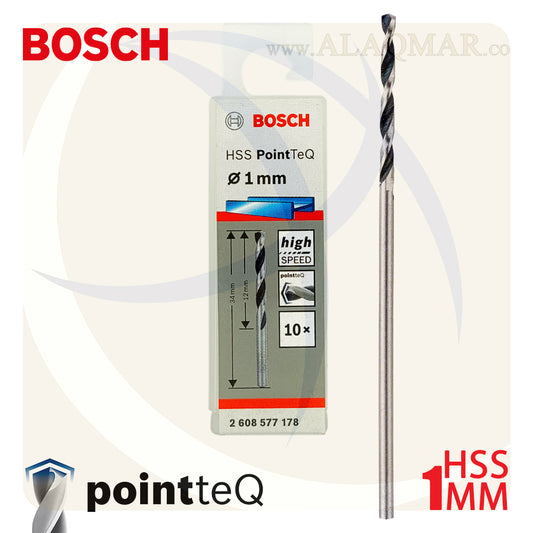 بنط حدادي ابيض 1.00ملي (10قطع) HSS PointTeQ 2608577178 BOSCH