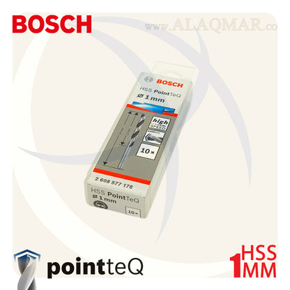 بنط حدادي ابيض 1.00ملي (10قطع) HSS PointTeQ 2608577178 BOSCH