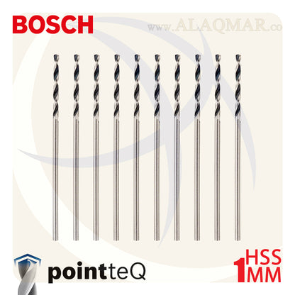 بنط حدادي ابيض 1.00ملي (10قطع) HSS PointTeQ 2608577178 BOSCH