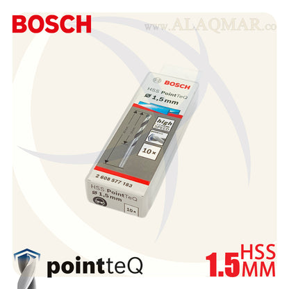 بنط حدادي ابيض 1.50ملي (10قطع) HSS PointTeQ 2608577183 BOSCH
