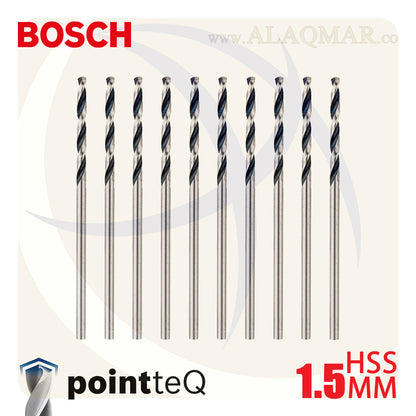 بنط حدادي ابيض 1.50ملي (10قطع) HSS PointTeQ 2608577183 BOSCH