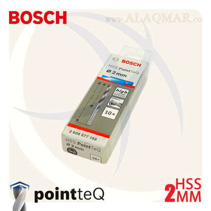 بنط حدادي ابيض 2.00ملي (10قطع) HSS PointTeQ 2608577188 BOSCH