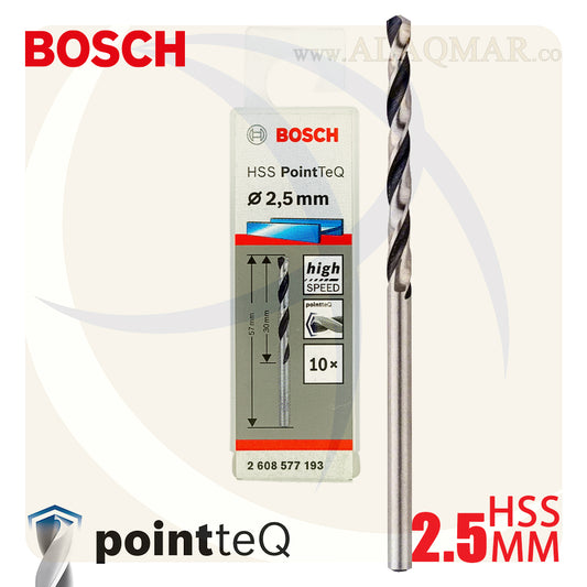 بنط حدادي ابيض 2.50ملي (10قطع) HSS PointTeQ 2608577193 BOSCH