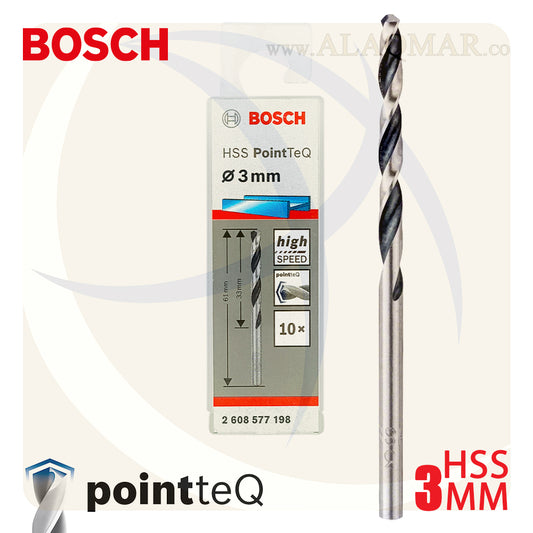 بنط حدادي ابيض 3.00ملي (10قطع) HSS PointTeQ 2608577198 BOSCH