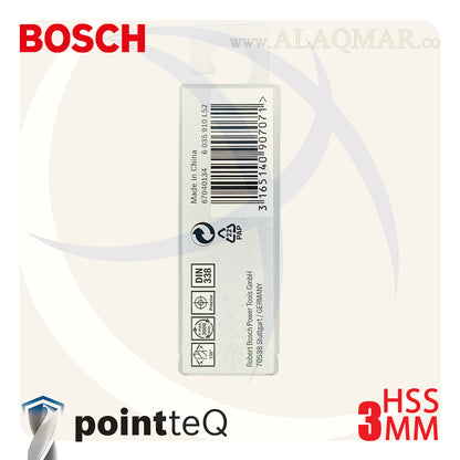 بنط حدادي ابيض 3.00ملي (10قطع) HSS PointTeQ 2608577198 BOSCH